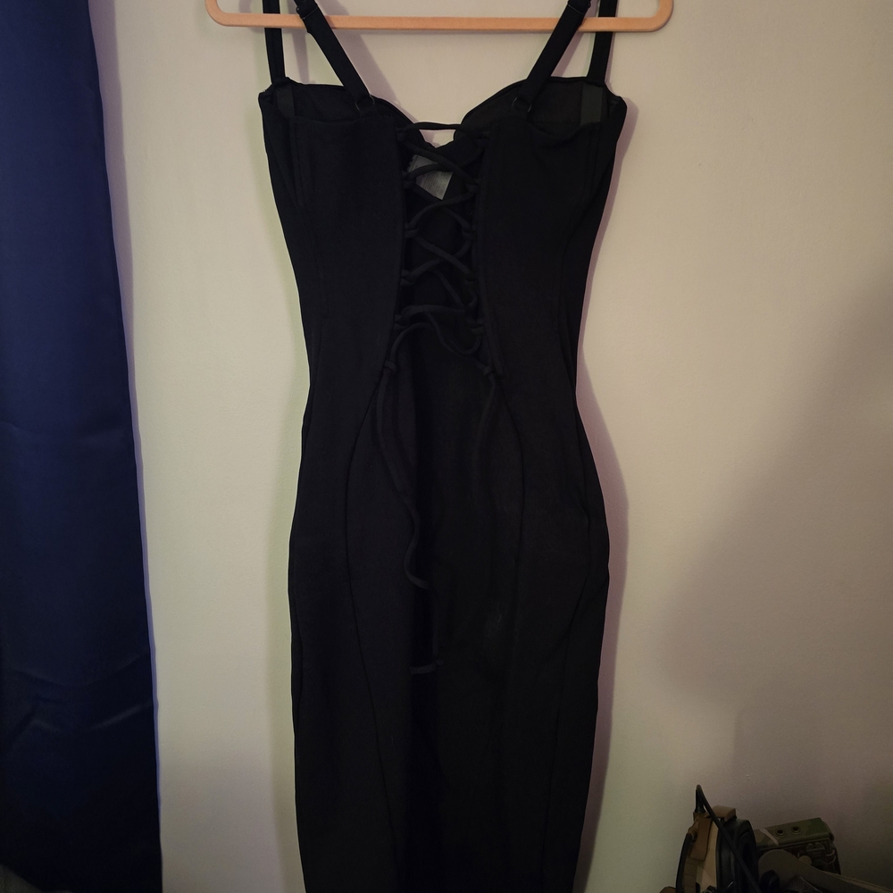 Ta3 Seamed Lushy Midi Dress Size L - Picture 4 of 8